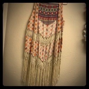 Long Fringe Vest